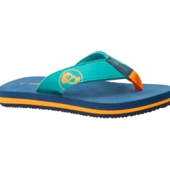 Trollkids Haukland Strand sandalen voor kinderen - Madeira Blue/Lagoon Green/Sahara Sunset