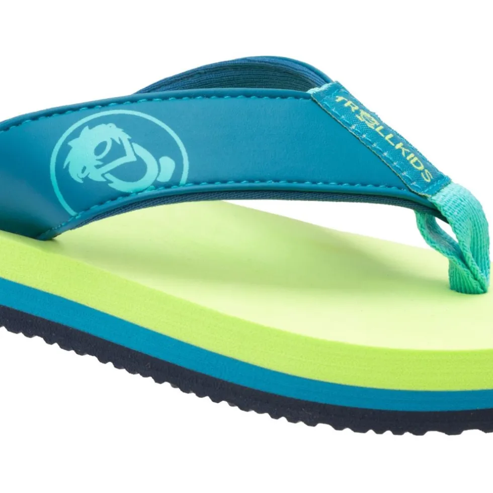 Trollkids Haukland Strand sandalen voor kinderen - Spring Leaf/Harbor Blue/Aqua Haze