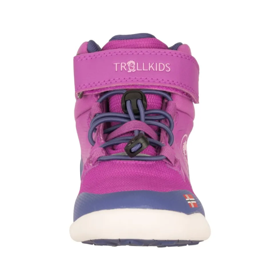 Trollkids Hovden Winter Barefoot Schoenen Kinderen - Mallow Pink/Violet Blue/Wild Rose