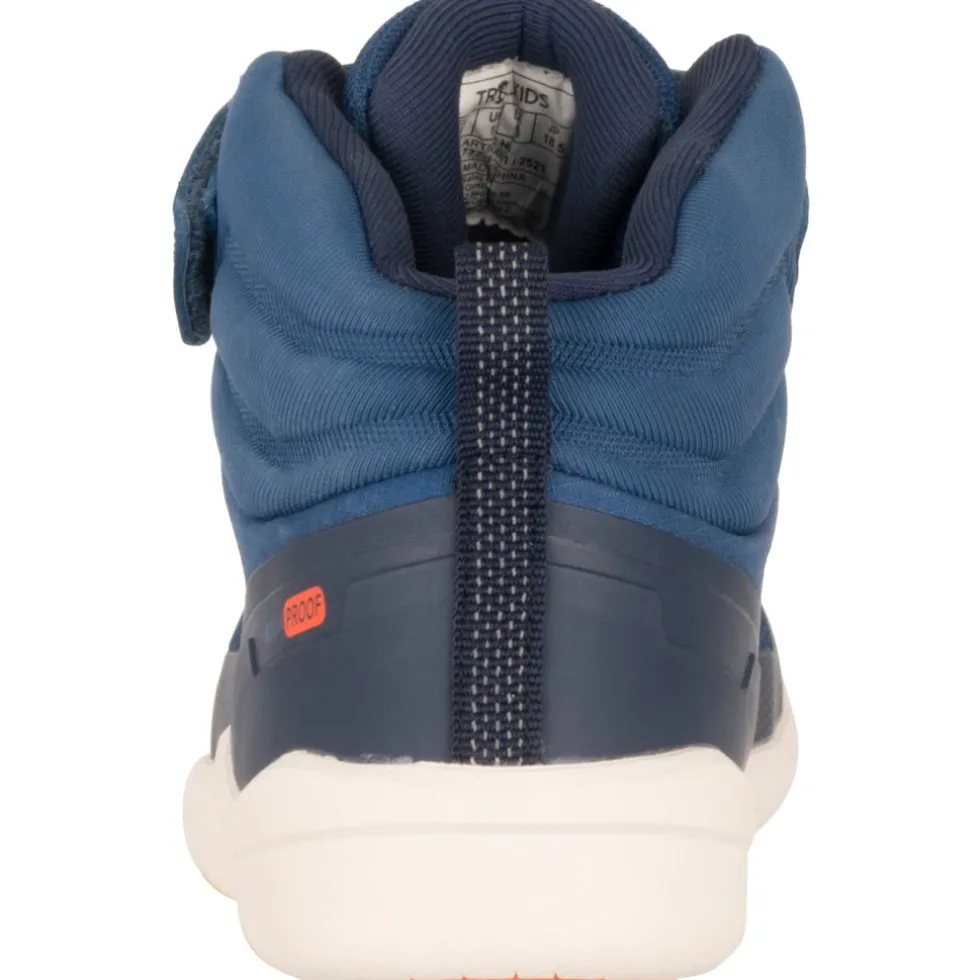 Trollkids Hovden Winter Barefoot Schoenen Kinderen - Nordic Blue/Flame Orange