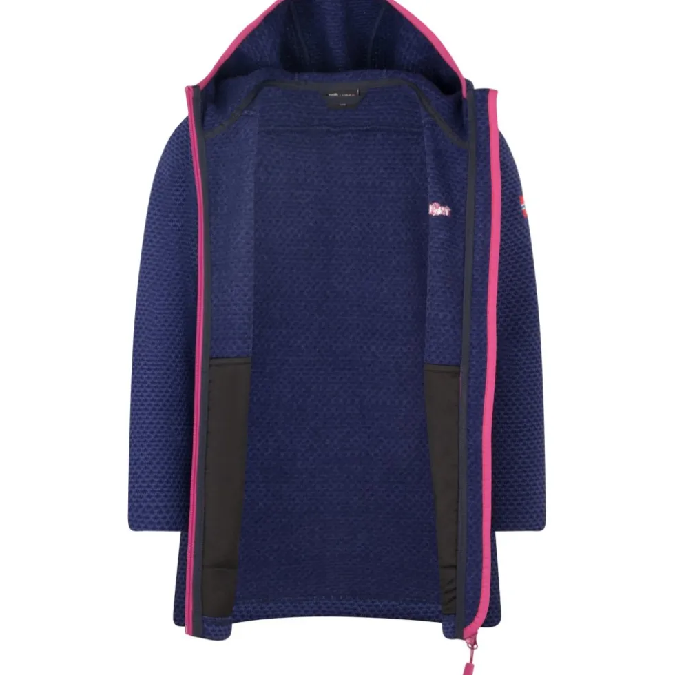 Trollkids Jondalen Mantel Meisjes - Deep Violet/Bright Berry