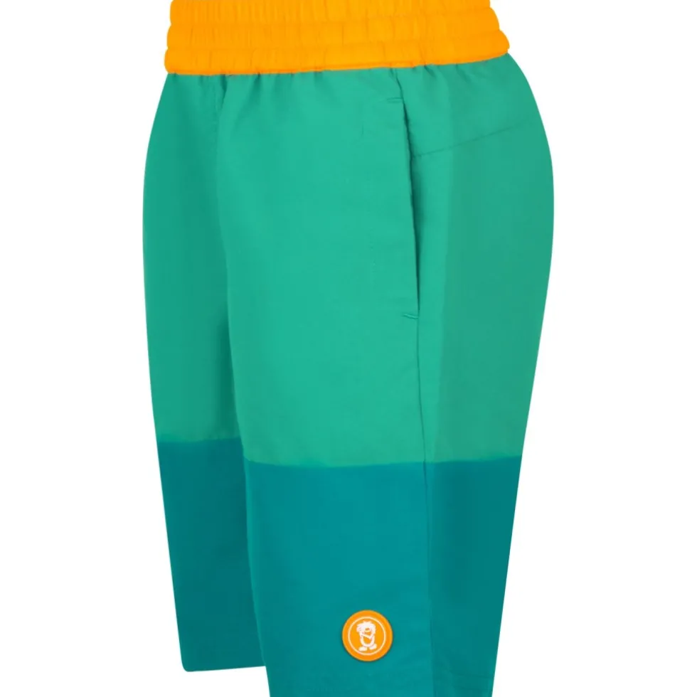 Trollkids Kroksand Short Kinderen - Lagoon Green/Sea Green/Sahara Sunset