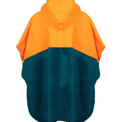 Trollkids Kvalvika Surf Badponcho kinderen - Sahara Sunset/ Lagoon Green