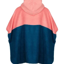 Trollkids Kvalvika Surf Badponcho kinderen - Peony Rose/ Harbor Blue