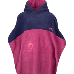 Accessoires|Zwemhulpmiddelen < Trollkids Kvalvika Surf Badponcho kinderen - Mallow Pink/ Violet Blue