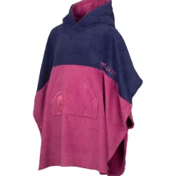 Accessoires|Zwemhulpmiddelen < Trollkids Kvalvika Surf Badponcho kinderen - Mallow Pink/ Violet Blue