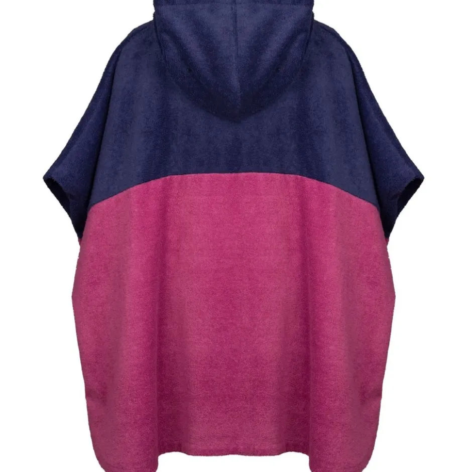 Accessoires|Zwemhulpmiddelen < Trollkids Kvalvika Surf Badponcho kinderen - Mallow Pink/ Violet Blue