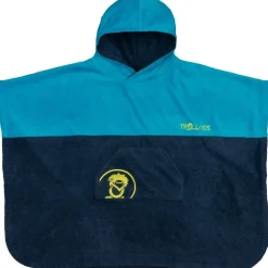 Trollkids Kvalvika Surf Badponcho kinderen - Vivid Blue/ Mystic Blue