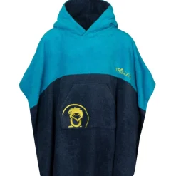 Trollkids Kvalvika Surf Badponcho kinderen - Vivid Blue/ Mystic Blue