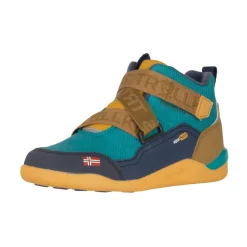 Trollkids Nordfjord Winter Barefoot Schoenen Kinderen - Dark Cyan/Bronze/Mystic Blue