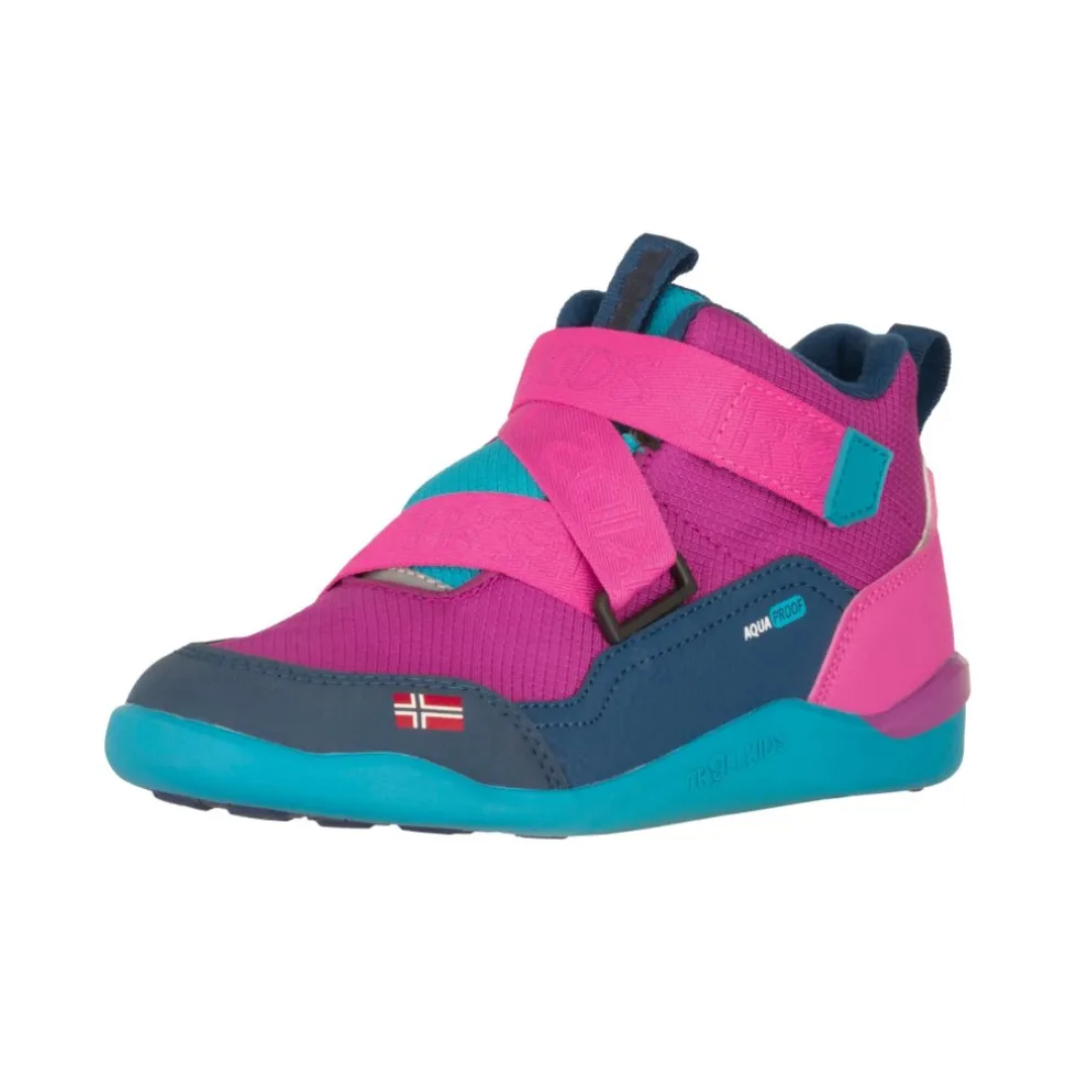 Trollkids Nordfjord Winter Barefoot Schoenen Kinderen - Bright Berry/Light Magenta/Dark Turquoise