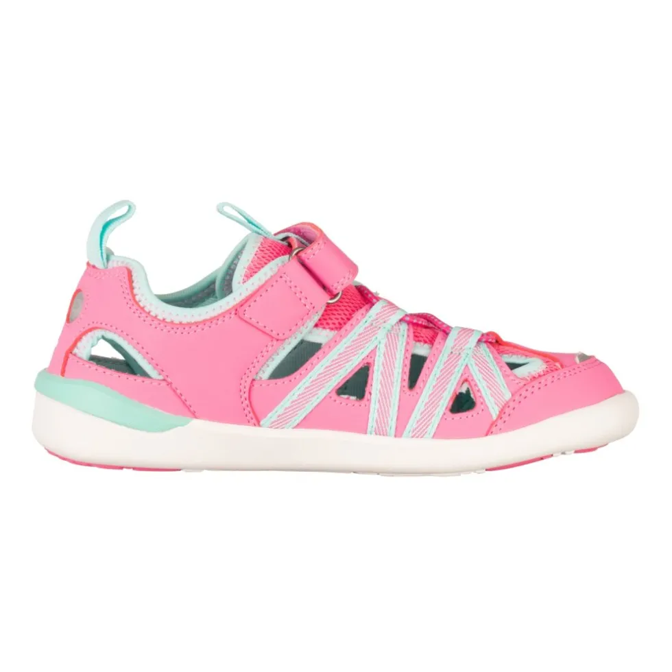 Trollkids Saltfjord Barefoot Sandalen Kinderen - Light Magenta/Dark Mint
