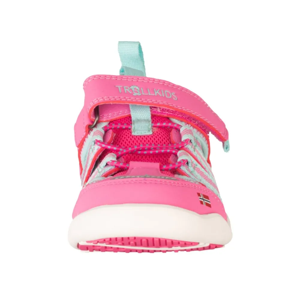 Trollkids Saltfjord Barefoot Sandalen Kinderen - Light Magenta/Dark Mint