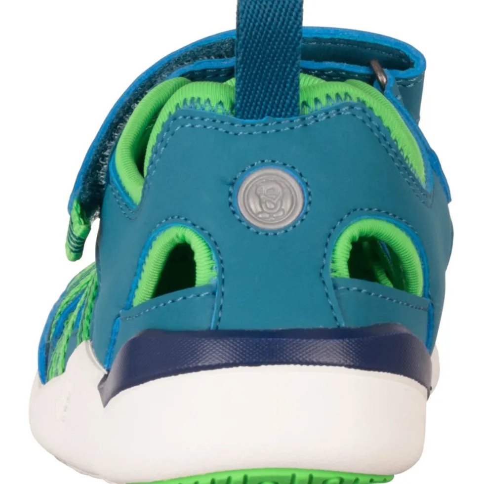 Trollkids Saltfjord Barefoot Sandalen Kinderen - Dark Marine/Fresh Green/Mystic Blue