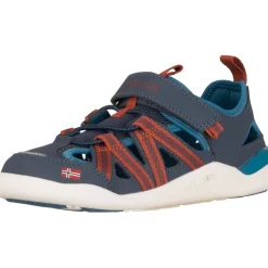 Trollkids Saltfjord Barefoot Sandalen Kinderen - Mystic Blue/Red Clay/ Summernight Blue