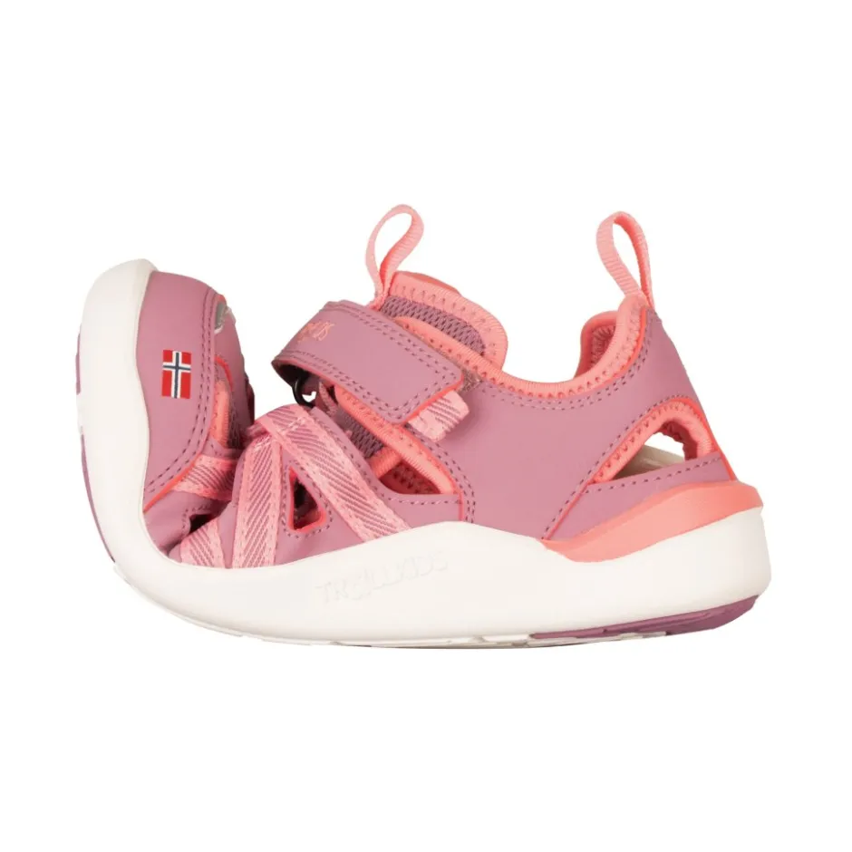 Barefoot Schoenen|Schoenen < Trollkids Saltfjord Barefoot Sandalen Kinderen - Peony Rose/Orchid