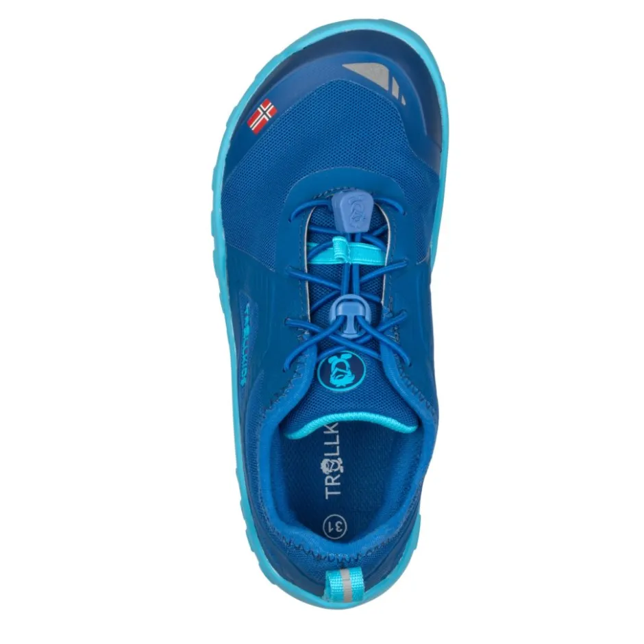 Wandelschoenen|Barefoot Schoenen < Trollkids Skanden Hiker Barefoot schoenen voor kinderen - Alpine Blue/Dark Indigo