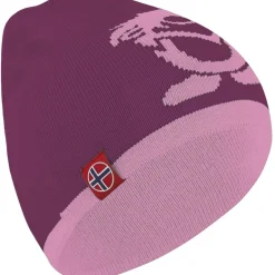 Mutsen < Trollkids Troll Beanie Kinderen - Plum/Mauve