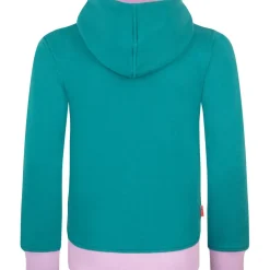 Trollkids Troll Hoodie Kinderen - Ocean Green/Light Violet/Dusty Teal