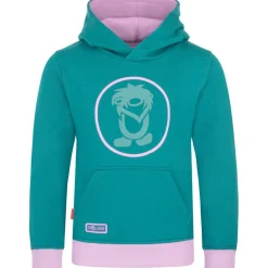 Trollkids Troll Hoodie Kinderen - Ocean Green/Light Violet/Dusty Teal