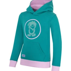 Trollkids Troll Hoodie Kinderen - Ocean Green/Light Violet/Dusty Teal