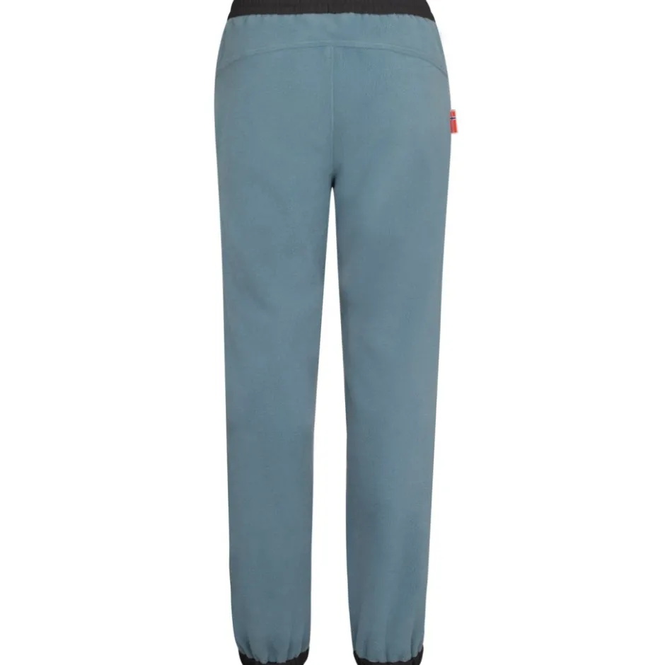 Broeken & Rokken < Trollkids Troll XT Fleece Broek Kinderen - Steel Blue/Zwart