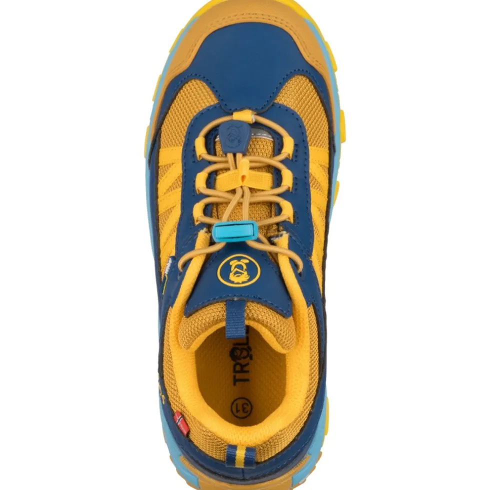 Trollkids Tronfjell Hiker Low Wandelschoenen Kinderen - Mustard/Dynamic Blue/Corn Yellow