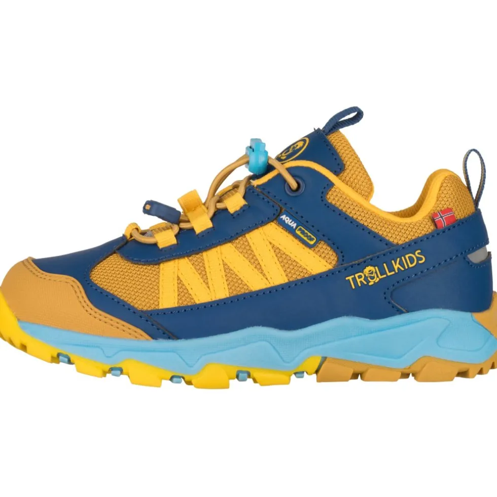 Trollkids Tronfjell Hiker Low Wandelschoenen Kinderen - Mustard/Dynamic Blue/Corn Yellow