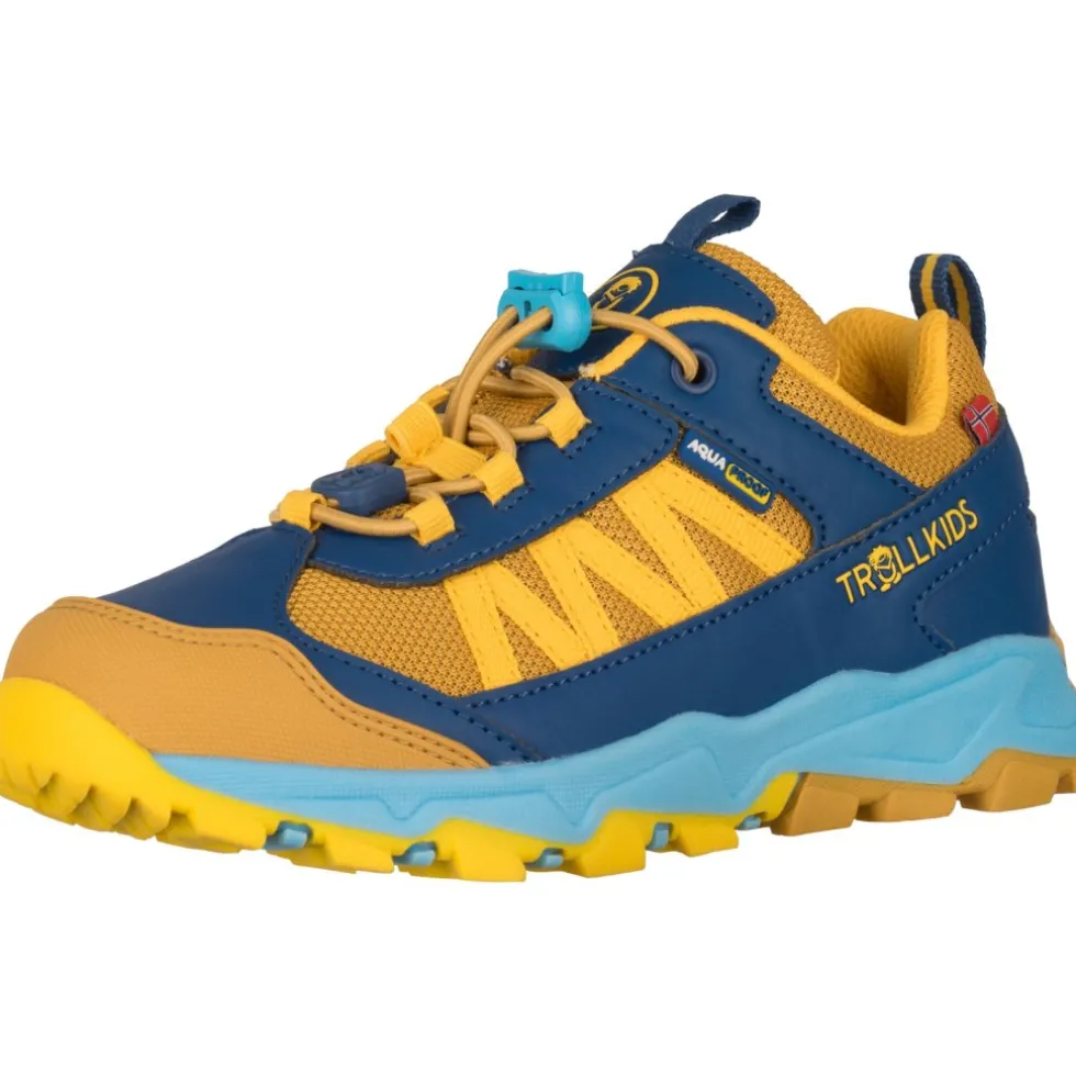 Trollkids Tronfjell Hiker Low Wandelschoenen Kinderen - Mustard/Dynamic Blue/Corn Yellow