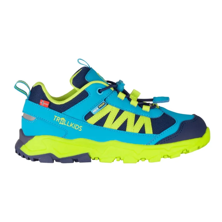 Wandelschoenen|Wandelschoenen < Trollkids Tronfjell Hiker Low Wandelschoenen Kinderen - Pool Blue/Dark Indigo/Spring Leaf