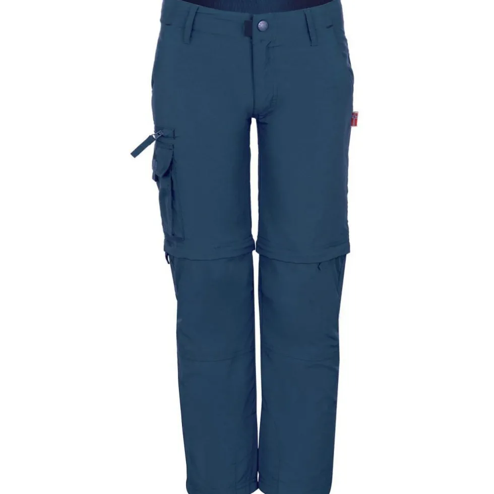 Trollkids Oppland Slim Fit Zip-Off Broek Kinderen - Mystic Blue