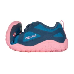Trollkids Skanden Hiker Barefoot schoenen voor kinderen - Madeira Blue/Peony Rose