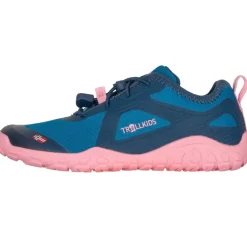 Trollkids Skanden Hiker Barefoot schoenen voor kinderen - Madeira Blue/Peony Rose