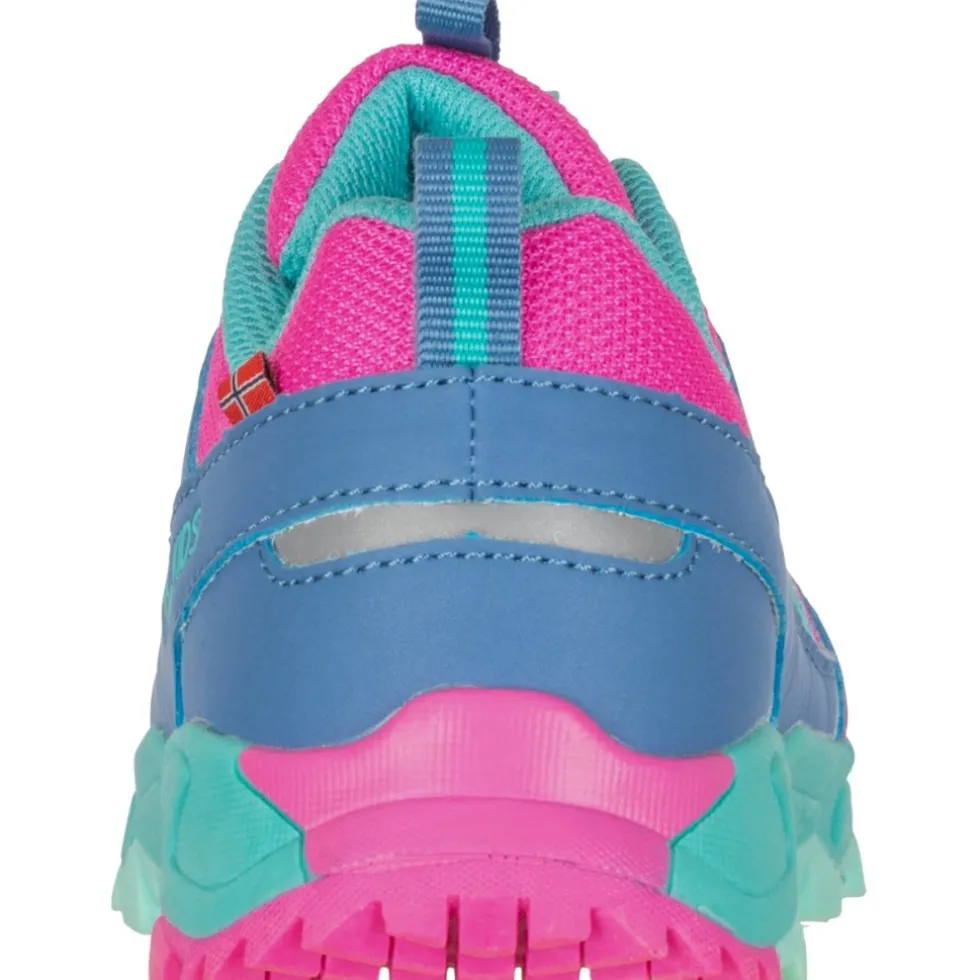 Trollkids Tronfjell Hiker Low Wandelschoenen Kinderen - Light Magenta/Cornflower/Aquamarine/Morning Dew
