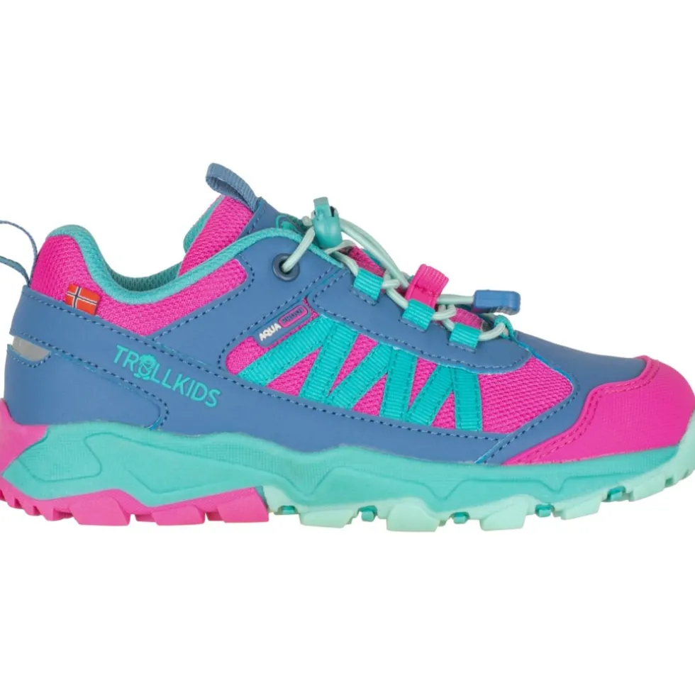 Trollkids Tronfjell Hiker Low Wandelschoenen Kinderen - Light Magenta/Cornflower/Aquamarine/Morning Dew