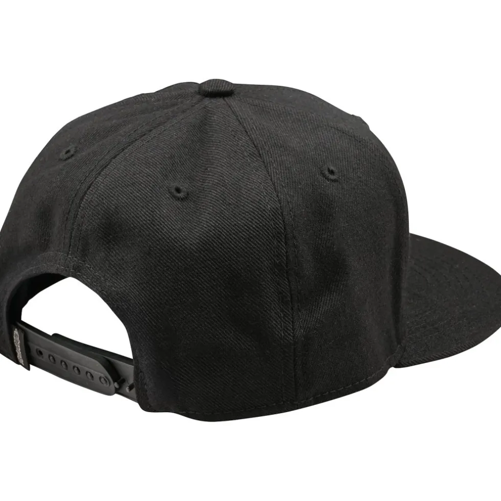 Troy Lee Designs Flat Bill Snapback Pet - Peace Black