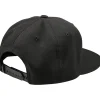 Troy Lee Designs Flat Bill Snapback Pet - Signature Black