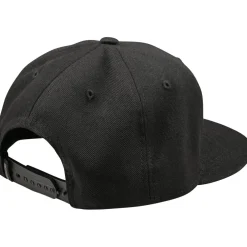 Troy Lee Designs Flat Bill Snapback Pet - Signature Black