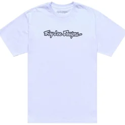T-Shirts & Tops < Troy Lee Designs T-Shirt Heren - Signature White/Back