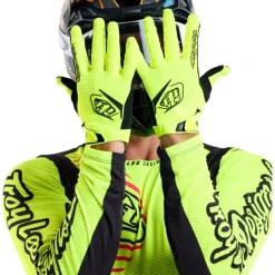 Mtb-Handschoenen < Troy Lee Designs Air Handchoenen - Mono Flo Yellow
