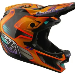 Troy Lee Designs D4 Carbon MIPS Helm - Crest Gold