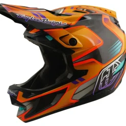 Troy Lee Designs D4 Carbon MIPS Helm - Crest Gold
