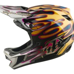 Downhill Helmen < Troy Lee Designs D4 Carbon IP He - Overpray God/Back
