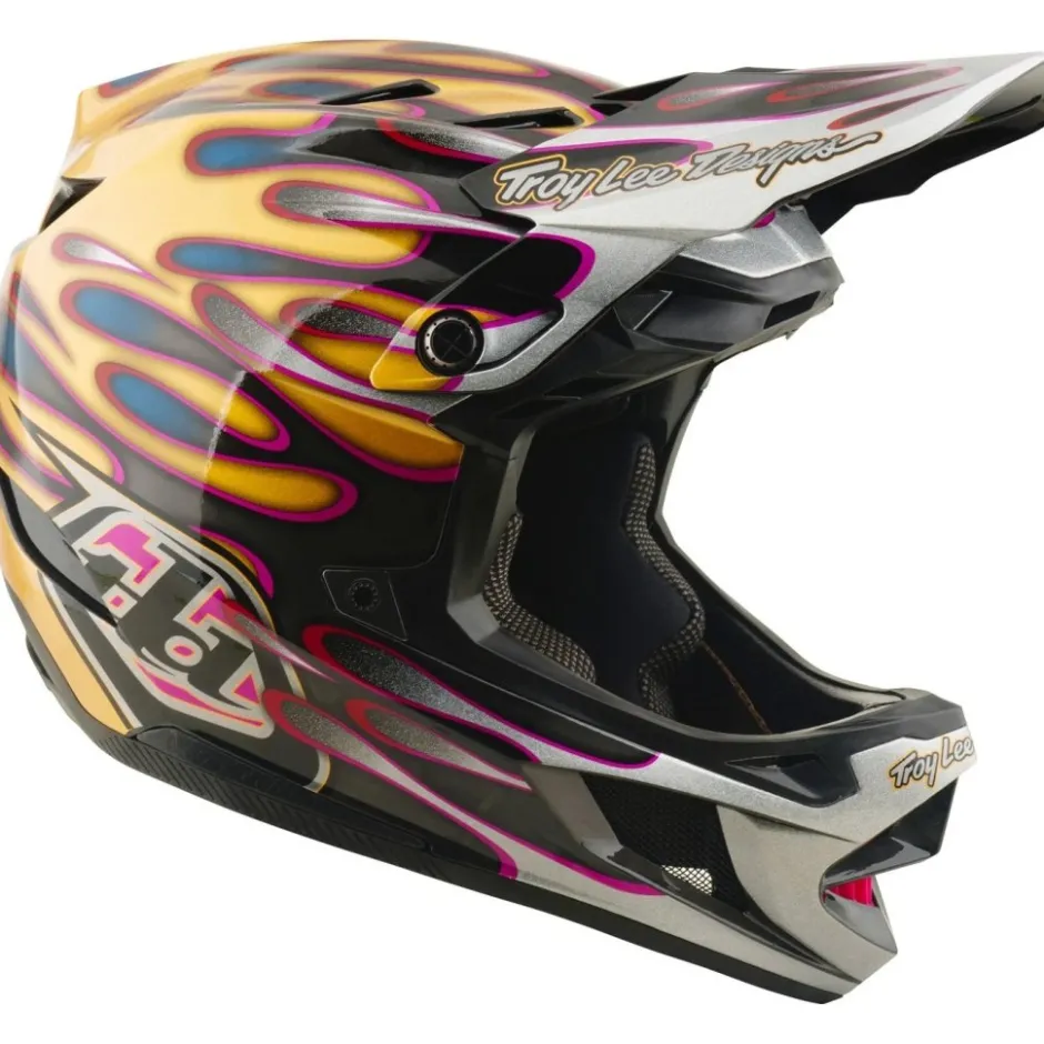 Downhill Helmen < Troy Lee Designs D4 Carbon IP He - Overpray God/Back