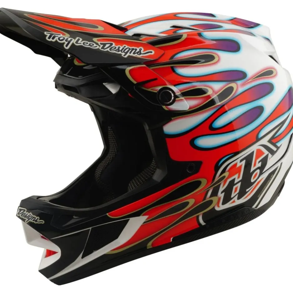 Mtb-Helmen|Downhill Helmen < Troy Lee Designs D4 Copoite IP He - Overpray White/Red