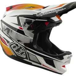 Troy Lee Designs D4 Composite MIPS Helm - Lined Up White