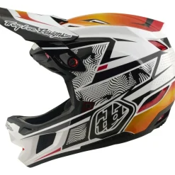 Troy Lee Designs D4 Composite MIPS Helm - Lined Up White
