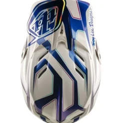 Troy Lee Designs D4 Composite MIPS Helm - Flared White/Indigo