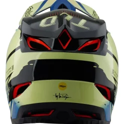 Troy Lee Designs D4 Composite MIPS Helm - Drip Glo Yellow
