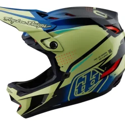 Troy Lee Designs D4 Composite MIPS Helm - Drip Glo Yellow